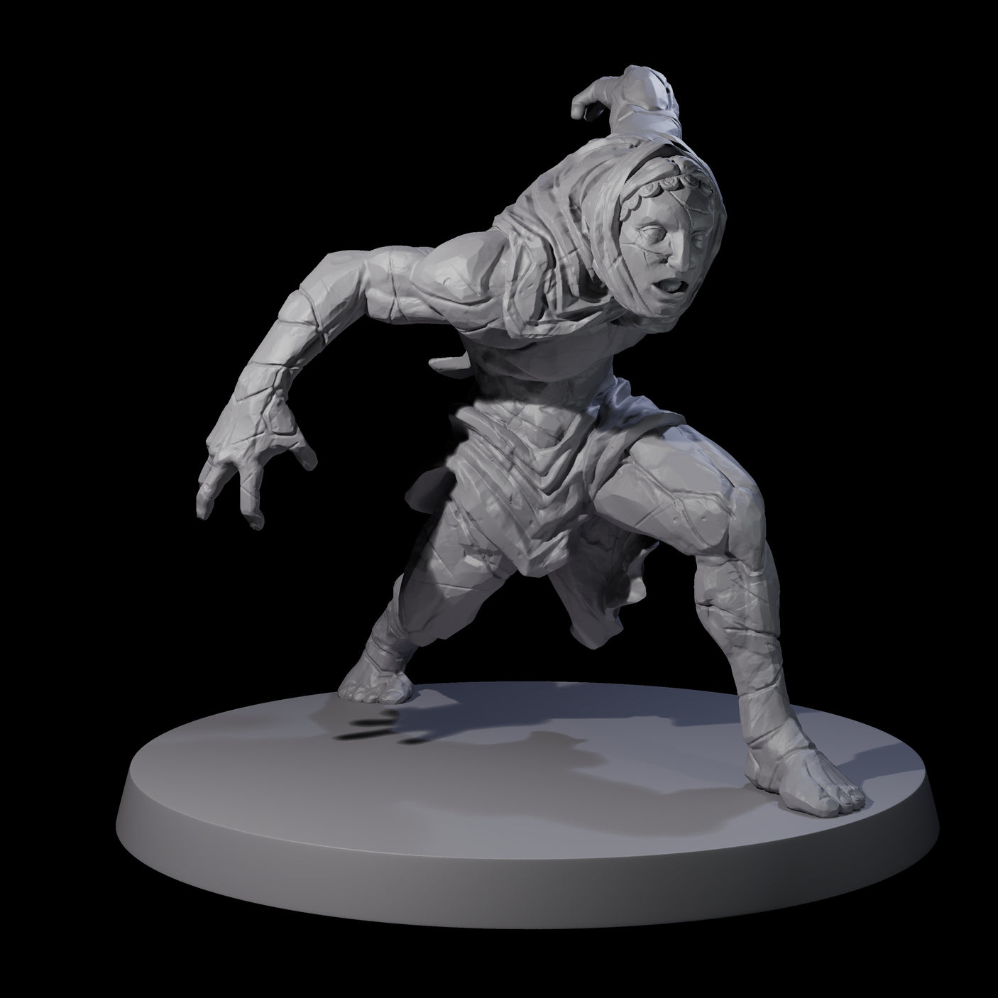 Stony Animated Statue B Miniature for Dungeons and Dragons, Pathfinder or other TTRPGs