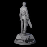 Stony Human Medic Miniature for Dungeons and Dragons, Pathfinder or other TTRPGs