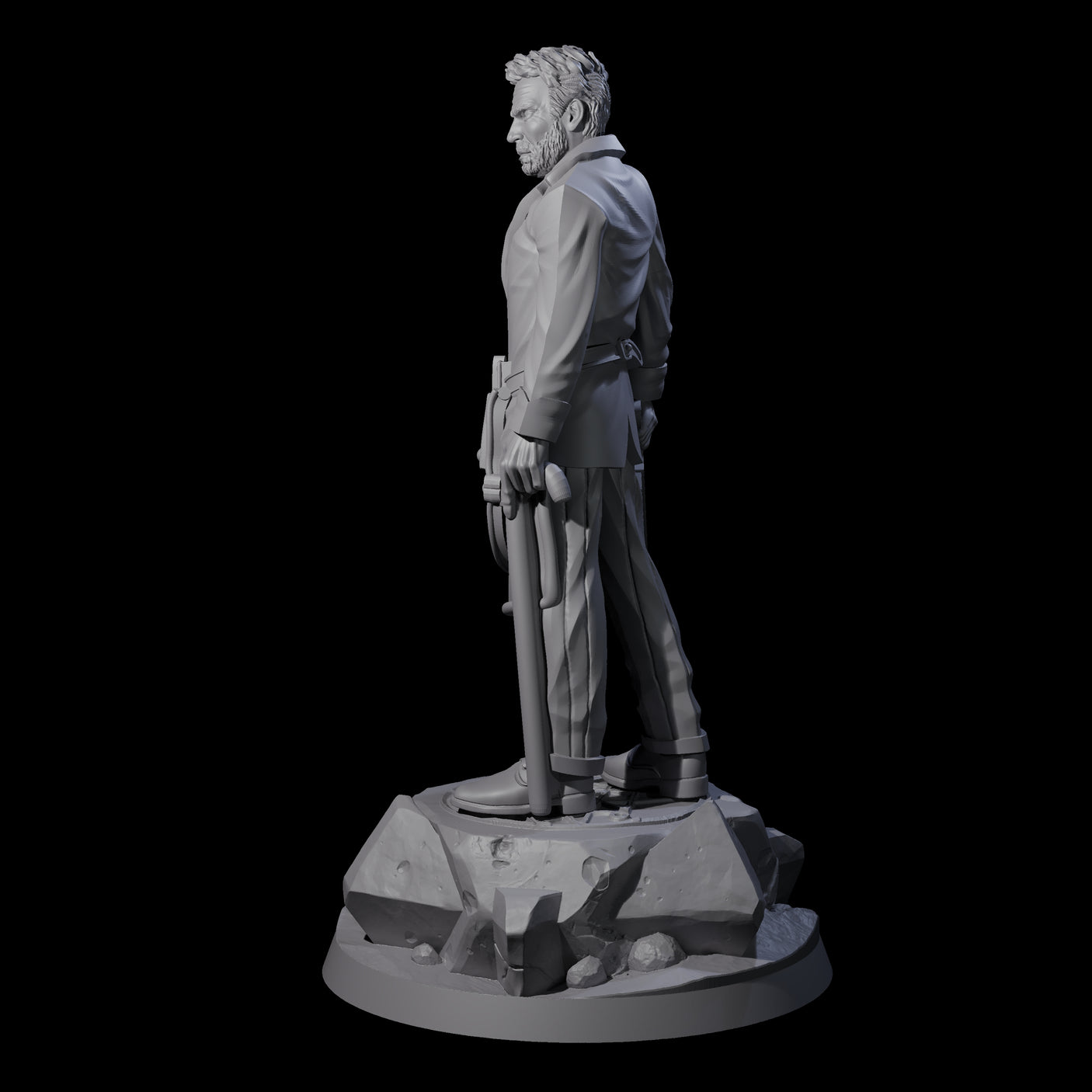 Stony Human Medic Miniature for Dungeons and Dragons, Pathfinder or other TTRPGs
