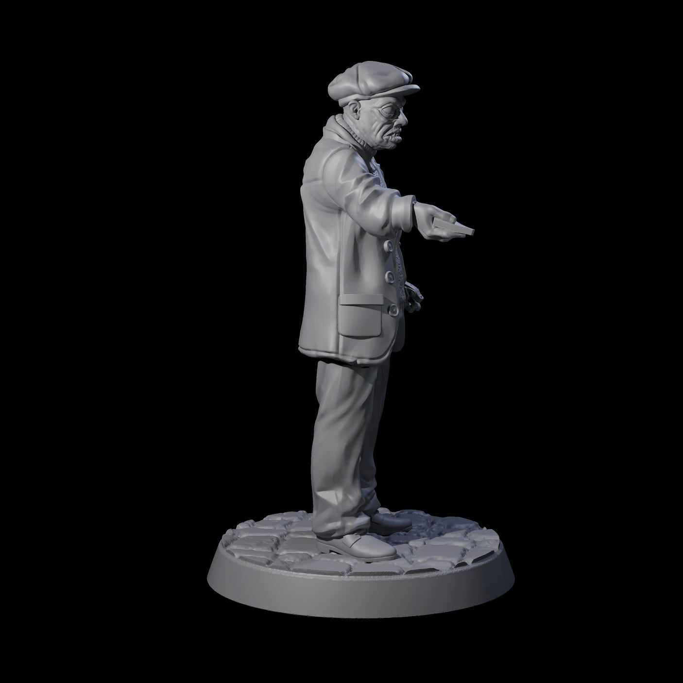 Stopping Human Investigator Miniature for Dungeons and Dragons, Pathfinder or other TTRPGs