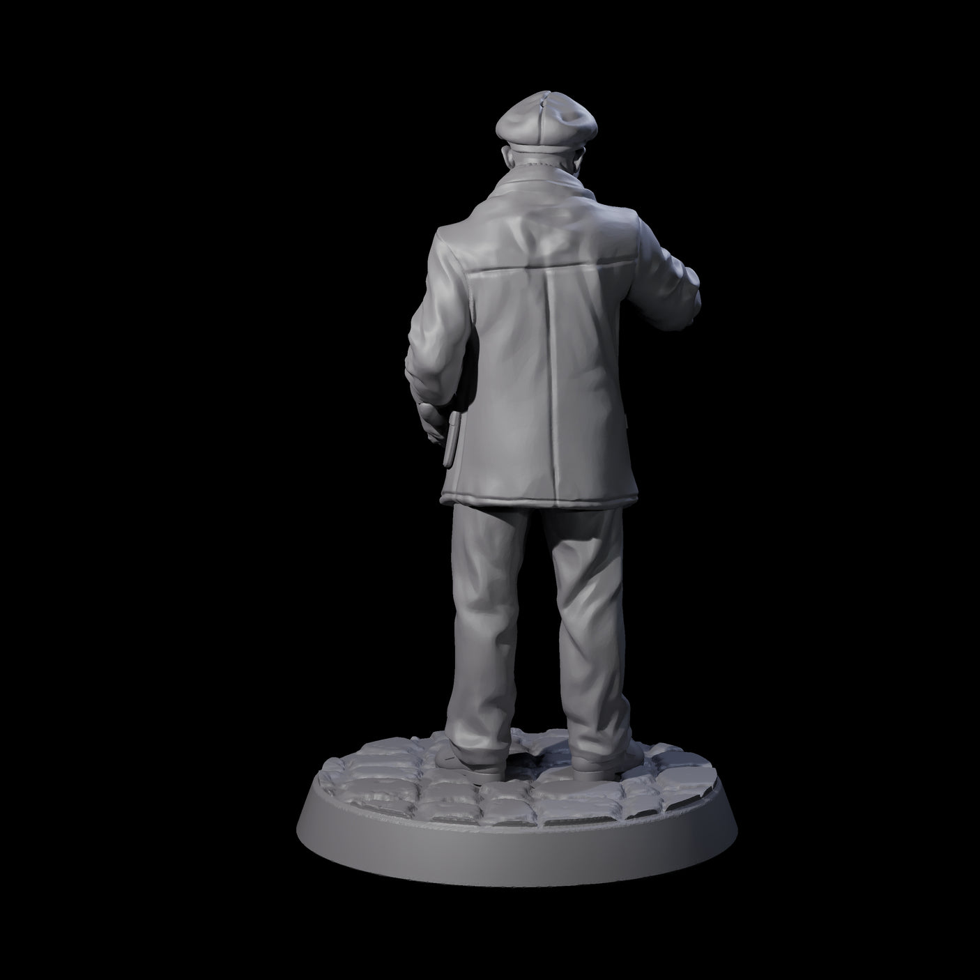 Stopping Human Investigator Miniature for Dungeons and Dragons, Pathfinder or other TTRPGs