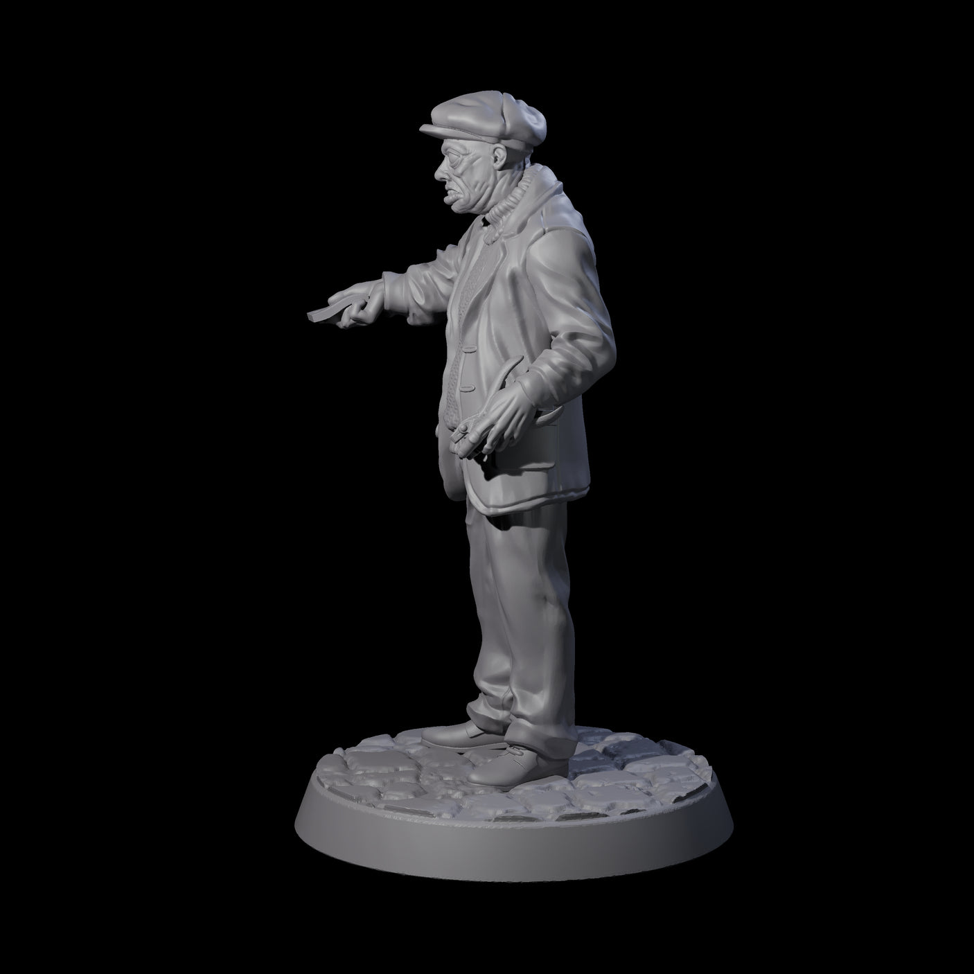 Stopping Human Investigator Miniature for Dungeons and Dragons, Pathfinder or other TTRPGs