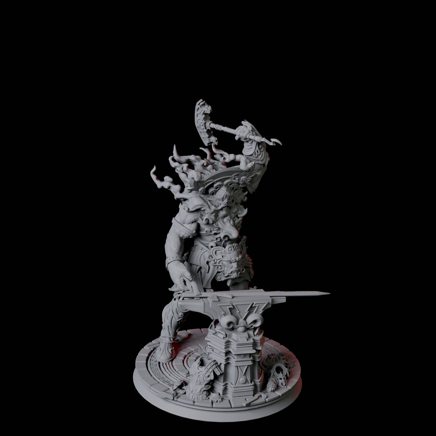 Storm Giant Blacksmith Miniature for Dungeons and Dragons, Pathfinder or other TTRPGs