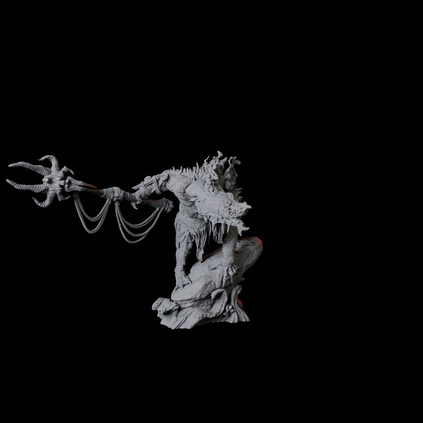 Storm Troll A Miniature for Dungeons and Dragons, Pathfinder or other TTRPGs