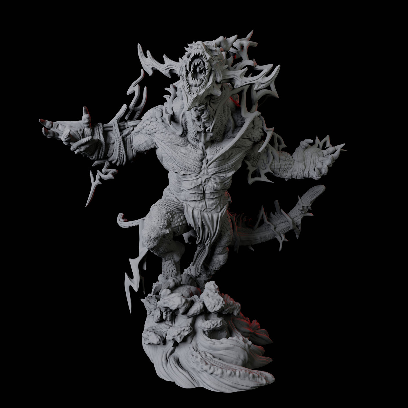 Storm Troll B Miniature for Dungeons and Dragons, Pathfinder or other TTRPGs
