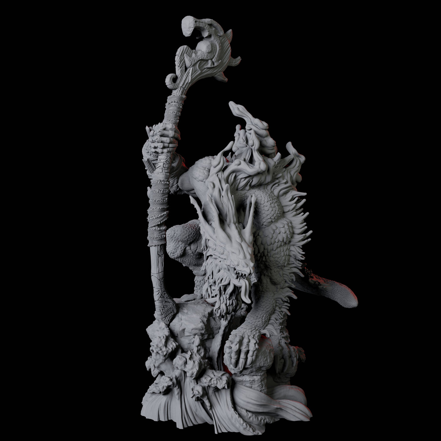 Storm Troll C Miniature for Dungeons and Dragons, Pathfinder or other TTRPGs