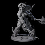 Storming Battle Frost Giant Miniature for Dungeons and Dragons, Pathfinder or other TTRPGs