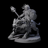 Storming Leonin Cavalry A Miniature for Dungeons and Dragons, Pathfinder or other TTRPGs