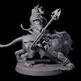 Storming Leonin Cavalry A Miniature for Dungeons and Dragons, Pathfinder or other TTRPGs
