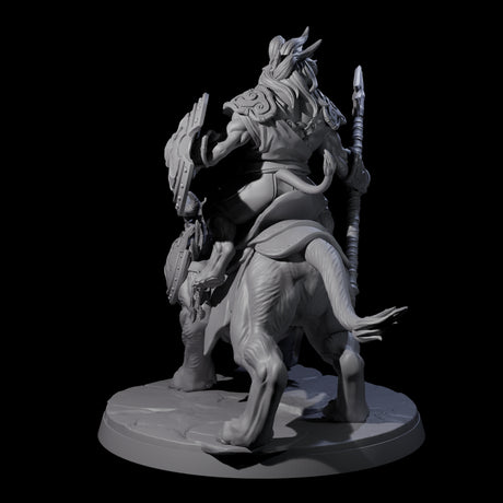 Storming Leonin Cavalry A Miniature for Dungeons and Dragons, Pathfinder or other TTRPGs