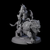 Storming Leonin Cavalry A Miniature for Dungeons and Dragons, Pathfinder or other TTRPGs