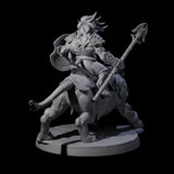 Storming Leonin Cavalry A Miniature for Dungeons and Dragons, Pathfinder or other TTRPGs
