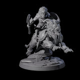 Storming Leonin Cavalry B Miniature for Dungeons and Dragons, Pathfinder or other TTRPGs