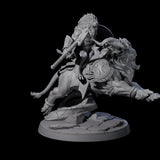 Storming Leonin Cavalry B Miniature for Dungeons and Dragons, Pathfinder or other TTRPGs