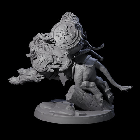 Storming Leonin Cavalry B Miniature for Dungeons and Dragons, Pathfinder or other TTRPGs