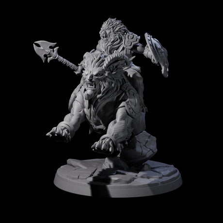Storming Leonin Cavalry B Miniature for Dungeons and Dragons, Pathfinder or other TTRPGs