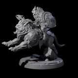 Storming Leonin Cavalry B Miniature for Dungeons and Dragons, Pathfinder or other TTRPGs