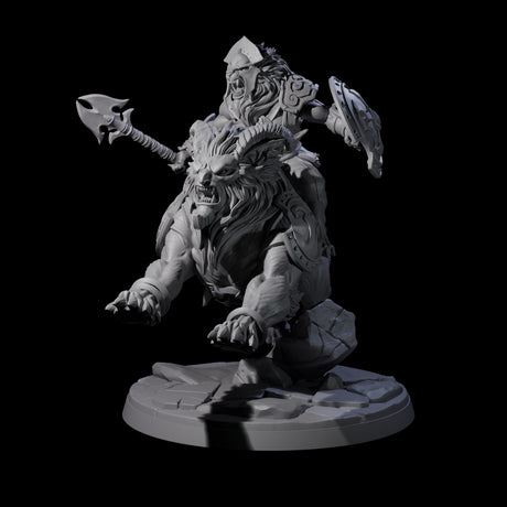 Storming Leonin Cavalry B Miniature for Dungeons and Dragons, Pathfinder or other TTRPGs