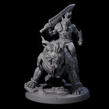 Storming Leonin Cavalry C Miniature for Dungeons and Dragons, Pathfinder or other TTRPGs