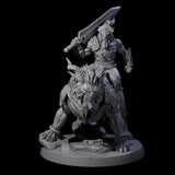 Storming Leonin Cavalry C Miniature for Dungeons and Dragons, Pathfinder or other TTRPGs