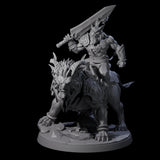 Storming Leonin Cavalry C Miniature for Dungeons and Dragons, Pathfinder or other TTRPGs
