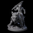 Storming Leonin Cavalry C Miniature for Dungeons and Dragons, Pathfinder or other TTRPGs