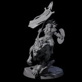 Storming Leonin Cavalry D Miniature for Dungeons and Dragons, Pathfinder or other TTRPGs