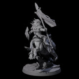 Storming Leonin Cavalry D Miniature for Dungeons and Dragons, Pathfinder or other TTRPGs