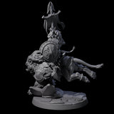 Storming Leonin Cavalry D Miniature for Dungeons and Dragons, Pathfinder or other TTRPGs