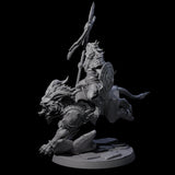 Storming Leonin Cavalry D Miniature for Dungeons and Dragons, Pathfinder or other TTRPGs