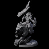 Storming Leonin Cavalry D Miniature for Dungeons and Dragons, Pathfinder or other TTRPGs