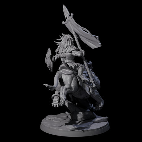 Storming Leonin Cavalry D Miniature for Dungeons and Dragons, Pathfinder or other TTRPGs