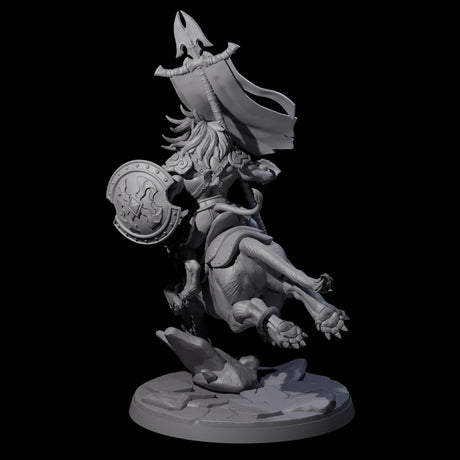 Storming Leonin Cavalry D Miniature for Dungeons and Dragons, Pathfinder or other TTRPGs