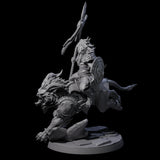 Storming Leonin Cavalry D Miniature for Dungeons and Dragons, Pathfinder or other TTRPGs