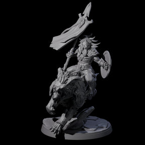 Storming Leonin Cavalry D Miniature for Dungeons and Dragons, Pathfinder or other TTRPGs