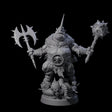 Storming Rhinofolk Warrior Miniature for Dungeons and Dragons, Pathfinder or other TTRPGs