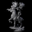 Storming Tiefling Druid Miniature for Dungeons and Dragons, Pathfinder or other TTRPGs