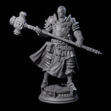 Stormswept Elf Paladin Miniature for Dungeons and Dragons, Pathfinder or other TTRPGs