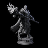 Stormswept Elf Paladin Miniature for Dungeons and Dragons, Pathfinder or other TTRPGs