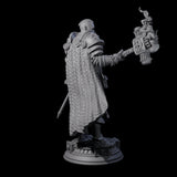 Stormswept Elf Paladin Miniature for Dungeons and Dragons, Pathfinder or other TTRPGs