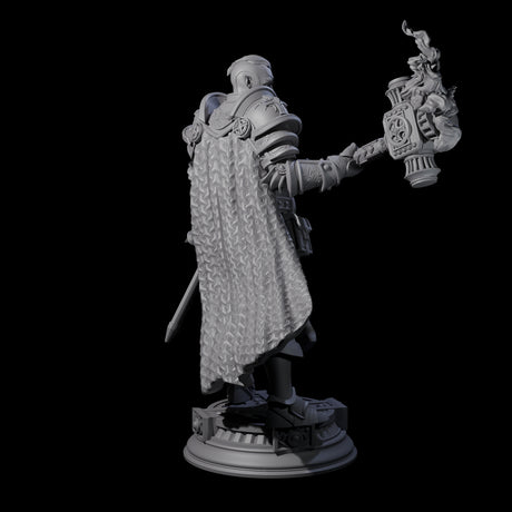 Stormswept Elf Paladin Miniature for Dungeons and Dragons, Pathfinder or other TTRPGs
