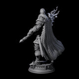 Stormswept Elf Paladin Miniature for Dungeons and Dragons, Pathfinder or other TTRPGs