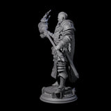 Stormswept Elf Paladin Miniature for Dungeons and Dragons, Pathfinder or other TTRPGs