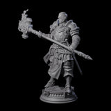Stormswept Elf Paladin Miniature for Dungeons and Dragons, Pathfinder or other TTRPGs