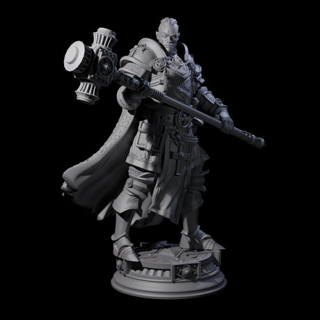 Stormswept Elf Paladin Miniature for Dungeons and Dragons, Pathfinder or other TTRPGs