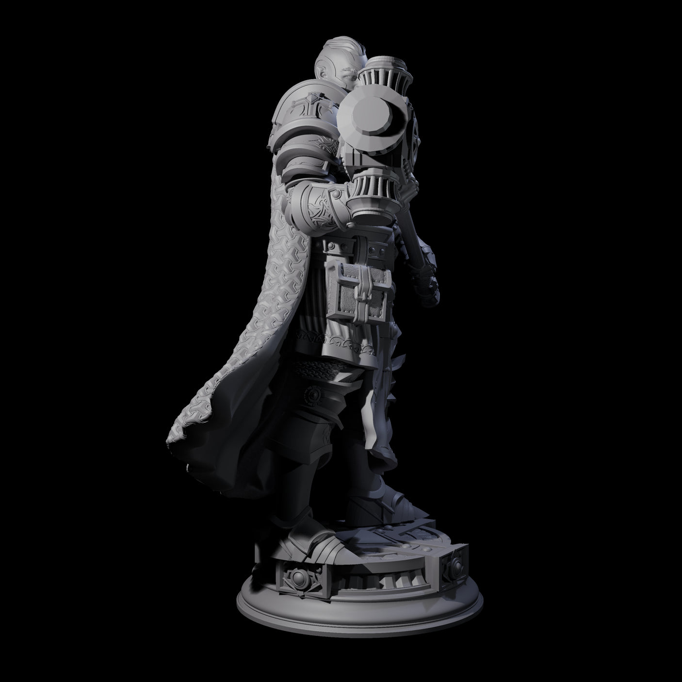 Stormswept Elf Paladin Miniature for Dungeons and Dragons, Pathfinder or other TTRPGs