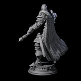 Stormswept Elf Paladin Miniature for Dungeons and Dragons, Pathfinder or other TTRPGs