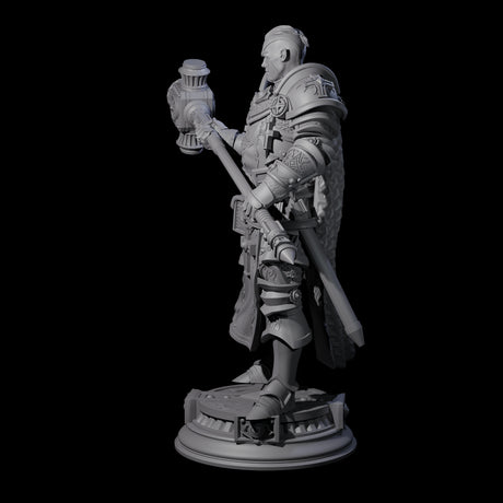 Stormswept Elf Paladin Miniature for Dungeons and Dragons, Pathfinder or other TTRPGs