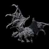 Stretching Dark Manticore B Miniature for Dungeons and Dragons, Pathfinder or other TTRPGs