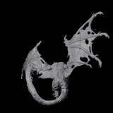 Stretching Dark Manticore B Miniature for Dungeons and Dragons, Pathfinder or other TTRPGs